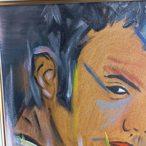 Signed oil painting artwork like new