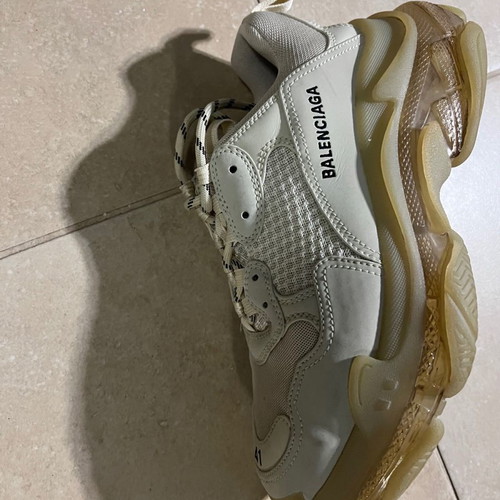 Balenciaga Triple S used beige sneakers size 41