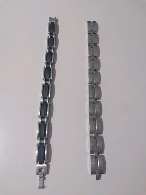 Men's handcuff bracelets used, set of 2 pieces