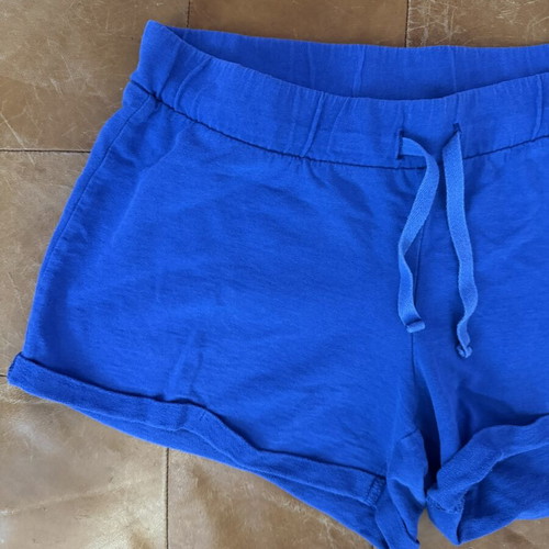 Pink Woman blue shorts, size S