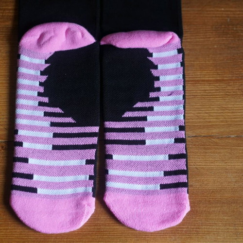 Lionel Messi #10 Socks pink/black new, one size
