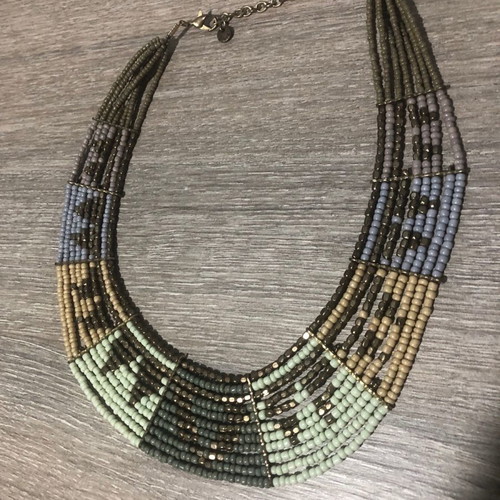 Matching necklace and bracelet set used
