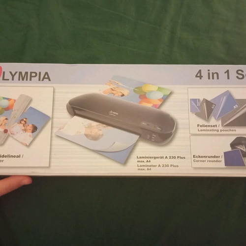 Olympia Laminator and Cutter A 230 Plus 4 in 1 Set new, sealed