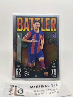 Gavi Batller collectible card TOPPS FC Barcelona Match Attax like new