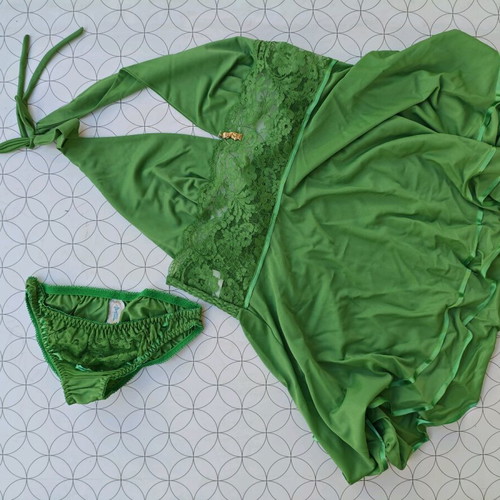 Bardo Hellas vintage lingerie set new, green
