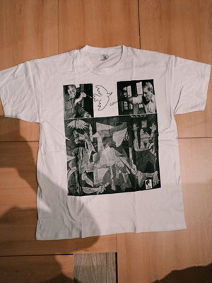 Picasso fashion t-shirt new, 100% cotton, size XL, white