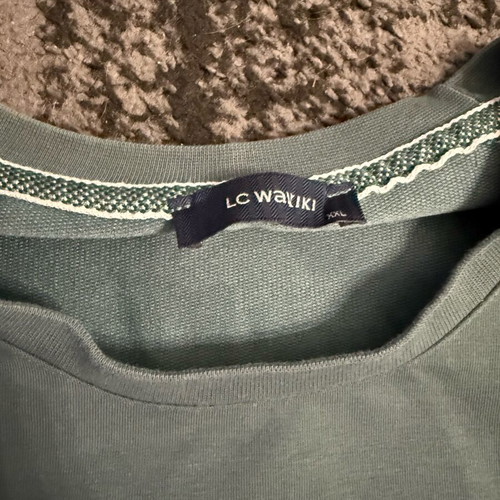 Men's long-sleeve shirt like new, green XXL