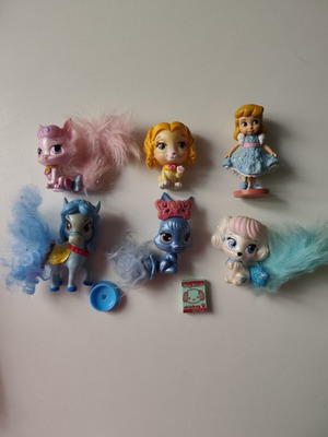 Disney Palace Pets lot used, Belle's dress missing tail