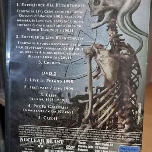 Dimmu Borgir World Misanthropy double DVD like new, metal