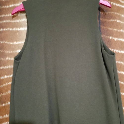 Christian Lacroix cashmere vest olive, like new, size M-L