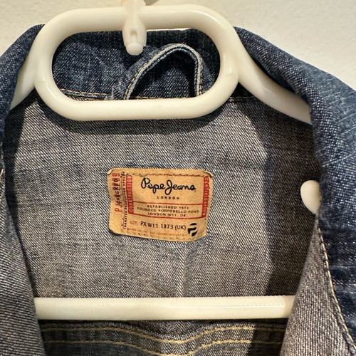 Jean jacket Pepe Jeans like new, cropped, blue, size S