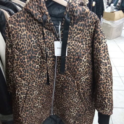 Yookie women's leopard jacket new with hood in sizes M/L and XL/XXL