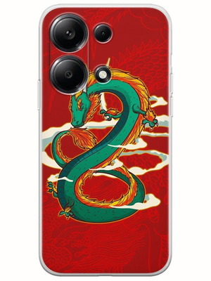 Redmi Note 13 Pro 4G silicone case with Chinese dragon design new