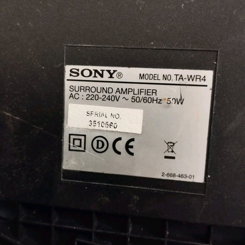 Sony TA-WR4 Speakers and SS-TS56W Amplifier used