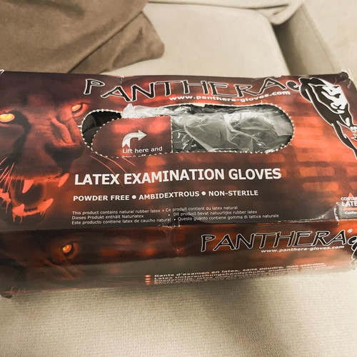 Tattoo supplies bundle like new with gloves, transfer papers, ink caps, liquids