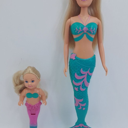 Steffi Love Mermaid Friends dolls used, incomplete set