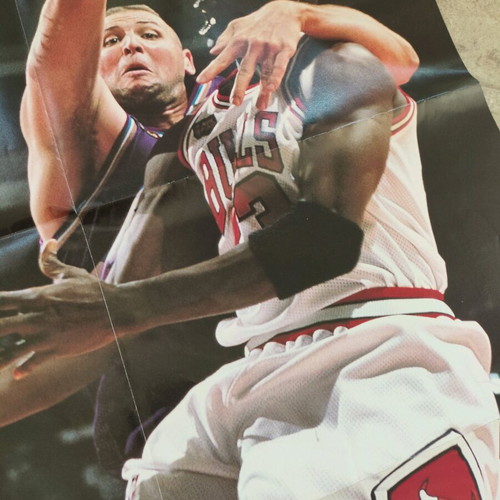 Jordan poster used, large 55x80 cm, authentic