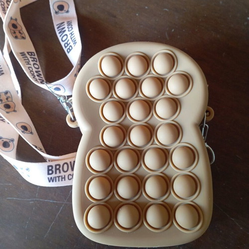 Pop It bag for small children new, made of silicone
