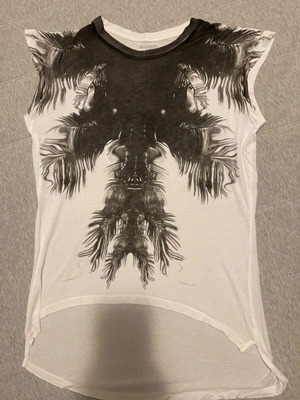 All Saints T-shirt like new, size S, black and white