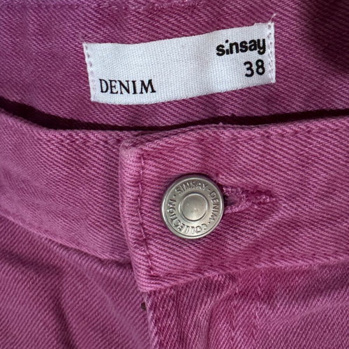 Sinsay fuchsia cargo jeans like new, size M