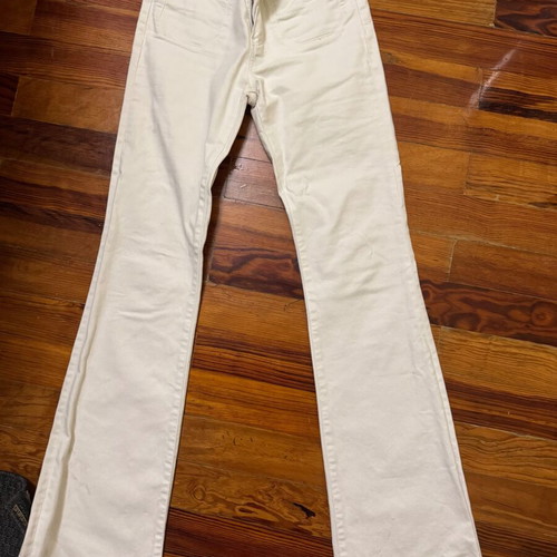 Massimo Dutti women's white bell-bottom pants like new, size 34