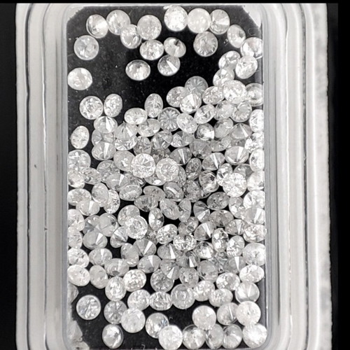 Diamonds D-F color, 162 pcs, 3ct, natural, round brilliant
