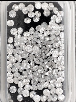 Diamonds D-F color, 162 pcs, 3ct, natural, round brilliant