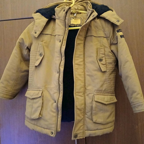Orchestra winter jacket for boy 6 years beige like new