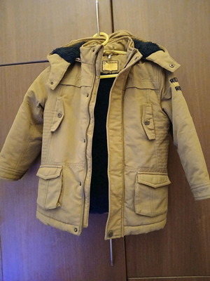Orchestra winter jacket for boy 6 years beige like new