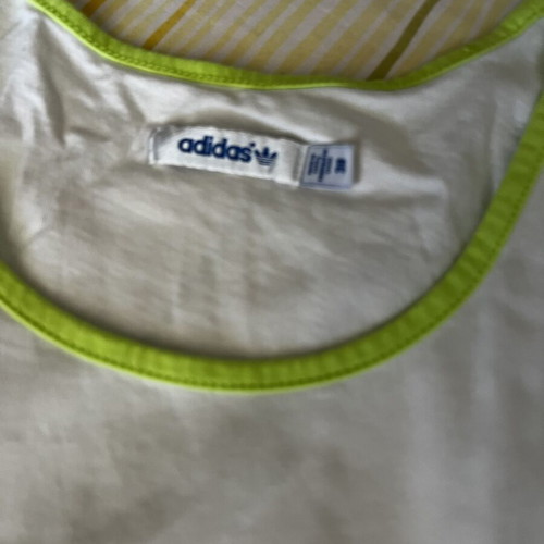 Adidas cotton shirt like new, white and green, sizes M and L