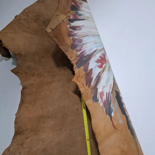 Decorative Handmade Leather Wall Art Like New