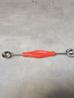 Cooking tool for cutting round potatoes used parizien