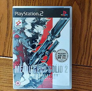 PLAYSTATION 2 METAL GEAR SOLID 2 SONS OF LIBERTY A HIDEO KOJIMA GAME