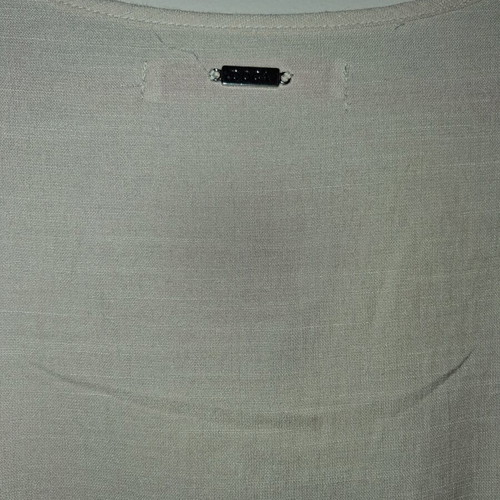 Doca blouse beige V-neck with decorative buttons like new