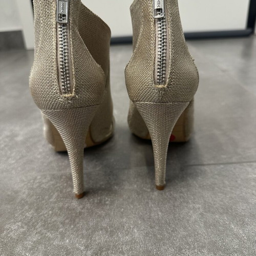 Zara silver sandals size 37 used, excellent condition