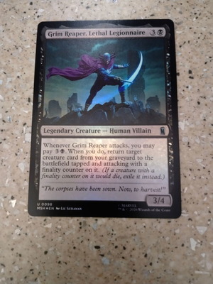 Magic the Gathering Grim Reaper Lethal Legionnaire foil κάρτα καινούργια