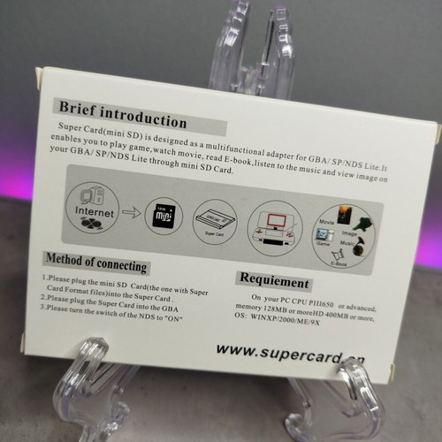 Super CARD for Game Boy Advance new with 2GB memory