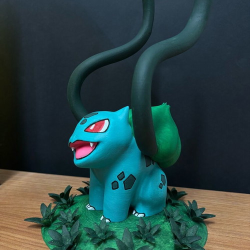 Headphone stand Pokémon Bulbasuar new, handmade and hand-painted