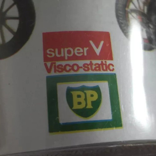 BP Super V Visco Static vintage promotional plastic cups, used, set of 2