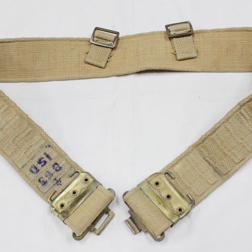 British Army 1942 Canvas Soldier Belt (B.S.C 1942 .N)