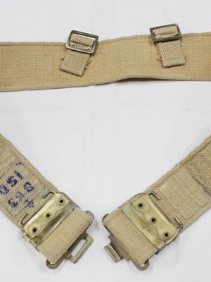 British Army 1942 Canvas Soldier Belt (B.S.C 1942 .N)