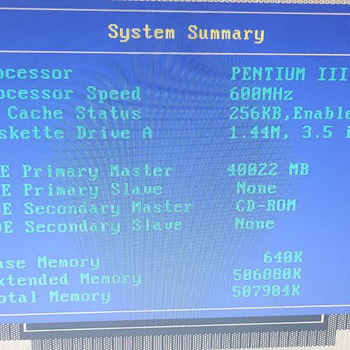 IBM PC Intel Pentium III 512MB RAM 40GB HD used