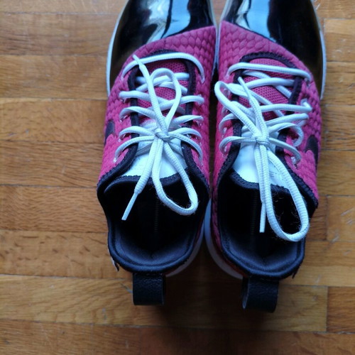 Nike Air LeBron James Witness 3 basketball shoes, size 47, pink and white