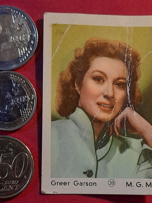 Greer Garson vintage collectible photo card M.G.M. 20