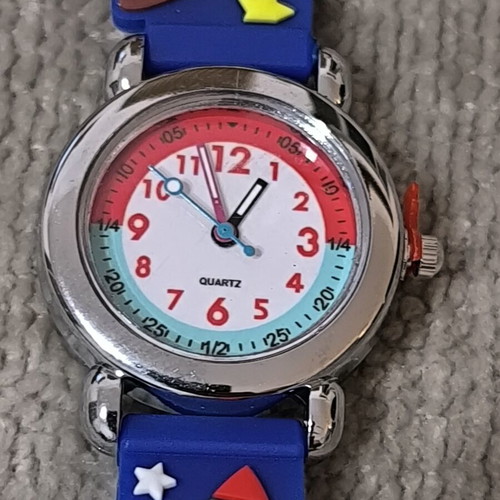 Rocket Space Watch quartz with blue silicone strap, new