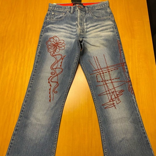 Stenia Sport Jeans new, blue and red, size XS