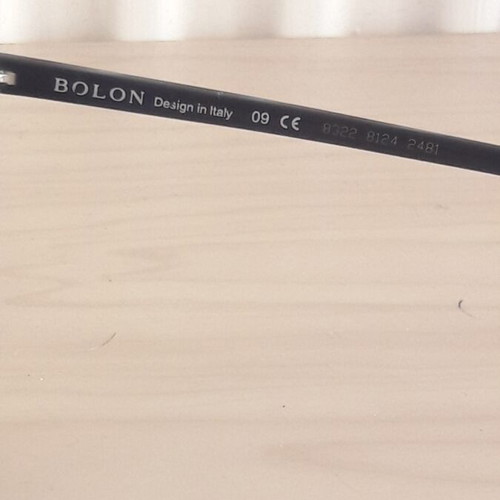 Bolon 6027 D11 Clubmaster sunglasses, black and gold