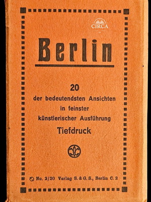 Berlin – 20 der bedeutendsten Ansichten αναδιπλούμενο φωτογραφικό λεύκωμα, περ. 1910, Πλήρες
