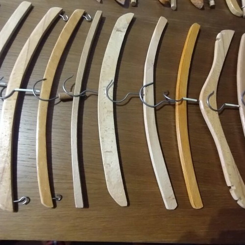 Vintage wooden hangers pack of 20 used