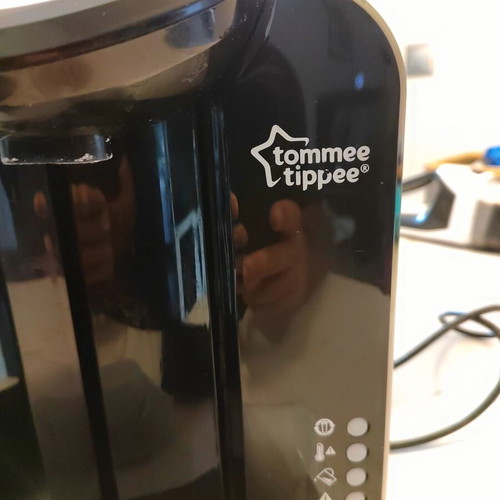 Tommee Tippee Perfect Prep baby milk maker used with new sealed filter